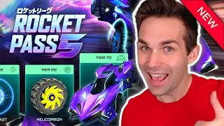 ALL ITEMS FROM THE *NEW* ROCKET PASS 5 (Rocket League Update)