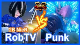 SFV RobTV (Karin, 2B) VS Punk (Akuma, Gouki, Garuda)