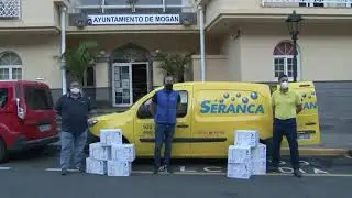 210126 NOTICIA. El Ayto de Mog&aacute;n recibe 384L. de desinfectante de Seranca