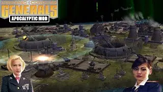 USA DEFENSE VS LADY BOSS! C&C Generals Zero Hour Apocalyptic 2.2