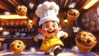 El hombre m&aacute;gico de los muffins | Canci&oacute;n divertida para ni&ntilde;os | Rima animada y graciosa