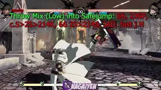 Guilty Gear Strive Tech: Johnny Throw into a 50/50 High Low, which leads to a safejump