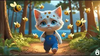 🐱🐝 The Kitten Attacked by Bees and the Mermaid Cat&rsquo;s Rescue 🚨#cat #cute #kitten