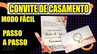 CONVITE DE CASAMENTO MODELO SIMPLES - como fazer convite de casamento