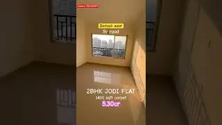 2BHK Jodi apartment sale in Borivali west prime location #flat #2bhkflat #2bhk #dreamhome #interior