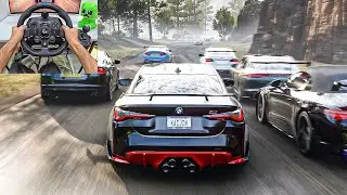 BMW M4 G82 Competition VS Supercars - Forza Horizon 5 | Logitech G923 Steering Wheel