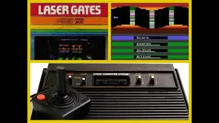 LASER GATES | Jogo de navinha fant&aacute;stico do ATARI
