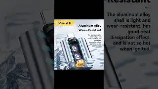 Essager USB C Mini Lighter Tungsten Wire Blow to Ignite Safety for Air Travel.