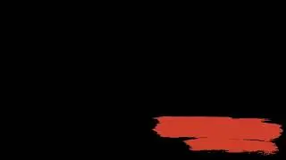 Red brush lower third with sound effect