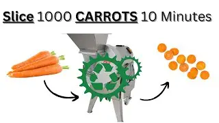 Carrot Round Slicing Machine | Electric Vegetable Cutter | Medium Size | Factory Restaurant Hotel