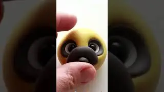 DIY Cute Pug Face #shorts #clay #craft #diy