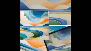 Abstract nature painting #acrylicpainting #viralvideo #colourfulnature #handmadegift #canvaspainting