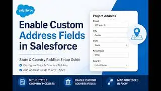 How to Enable Custom Address Fields in Salesforce (State & Country Picklists Setup Guide)