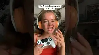 The 4 Faces I Make When gaming 🤷 : - (Katie whitney) #shorts #cringe