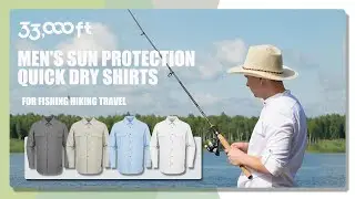 Men&rsquo;s Long Sleeve Sun Protection/ Quick Dry/ Cooling/Shirt for Travel Camping Hiking