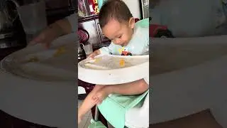Eating orange #baby #adoreble #cute #adorably #cutebaby #cutebabbyboy