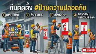 ขั้นตอนการทำงานทีมติดตั้ง #ป้ายความปลอดภัย  @Teijin | PFsummit
