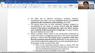 PFR PART  10: FAMILY HOME, DONATION BY REASON OF MARRIAGE