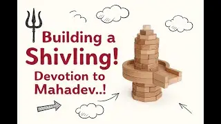 Can I Build a Harihar Shivling from Jenga Blocks? | Creative Lord Shiva Design! #jenga #shivling