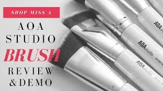 NEW AOA STUDIO 10 piece Sculpting Brush set Review & Demo!