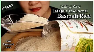 EATING RAW LAL QILLA TRADITIONAL BASMATI RICE|ASMR Sounds| Sound Crunchiness @Joylorna8