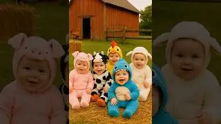 Old McDonald had a Farm | dance & sing with these babies! #nurseryrhyme #oldmacdonaldhadafarm