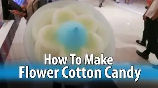 How To Make COTTON CANDY FLOWER! | 綿菓子 | 솜사탕  | Zuckerwatte | Algodón de Azúcar