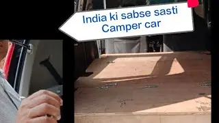 car portable bed and kitchen setup // WagonR convert to Camper car.  Maruti Wagon R Mai bed😱 #carbed