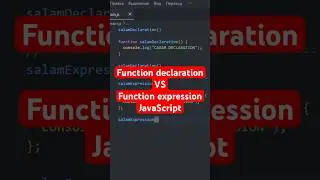 Function declaration vs function expression JavaScript