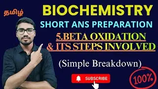 5.Beta Oxidation of Fatty Acids |Definition, Steps, ATP & Significance Explained | NN4U Biochemistry