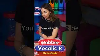 Here is one of many ways to use Webber Vocalic R Photo Cards! #SpeechTherapy #SLP