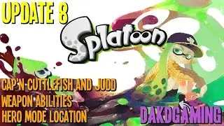 Splatoon (Update#8) Cap'n Cuttlefish & Judd, Weapon Abilities, Hero Mode Location.