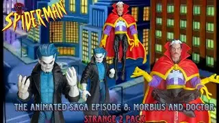 Marvel legends spiderman the animated series morbius and doctor strange vhs 2 pack