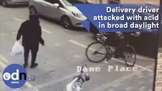 Delivery driver attacked with acid in broad daylight
