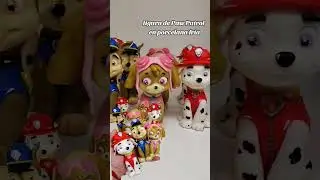 figuras de Paw Patrol en porcelana fr&iacute;a. @jmartinreyfiguras en instagram.