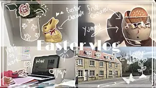 [late] EASTER VLOG | aesthetic ✨ (study with me , cooking , Easter celebration and more)🇹🇱🇬🇧