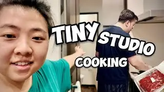 🇯🇵 We Cooked $100 Wagyu in a TINY Studio?! (Sukiyaki Night) 🇯🇵🍲