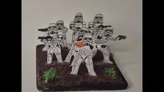 How to make a Paper Squad of Stormtrooper miniatures,