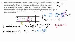Движение двух проводников в магнитном поле
