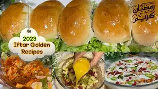 4 Easy Iftar Recipes | Iftar Golden Recipes 2023 |🌙Ramadan Special |Chicken sliders | Urdu / Hindi