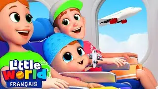 Un voyage en avion | Comptines pour les Tout-Petits | Little World Français