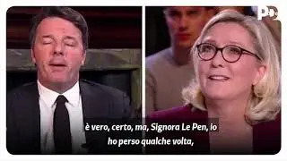 Matteo Renzi e Marine Le Pen si confrontano su France 2