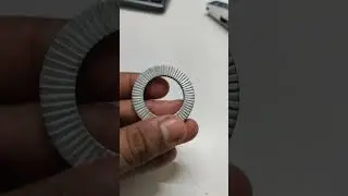 Carbon steel wedge lock washer