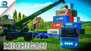 CONTAINER TRAILER - IRON ORE PRODUCTION - MICHIGAN #fs22