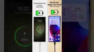 Samsung Galaxy S23 Ultra vs Motorola Edge 30 Ultra Charging Test 🔌 Subscribe for more 👍🏼