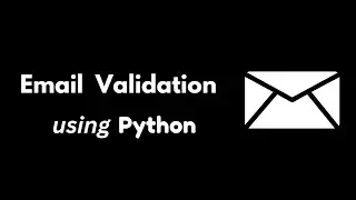Email Validation using Python
