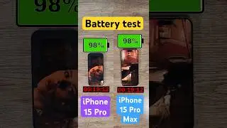 iPhone 15 Pro vs iPhone 15 Pro Max battery test!