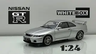 Обзор модели Nissan Skyline GT-R (R33) 1:24 White Box