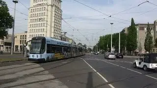 DVB Bombardier NGT D12DD DVB reclametram Albertplatz te Dresden | tram 7