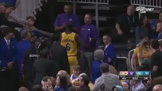 LeBron James CANT STOP LAUGHING after Lance Ejection!!